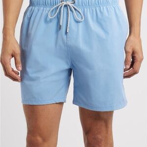 Vintage Havana Blue Swim Trunks Quick-Dry Elastic Waist